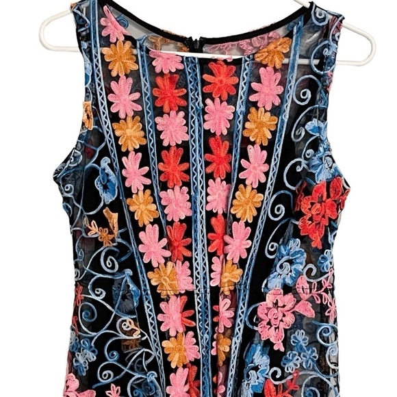 Anthropologie Eva Franco Embroidered Lined Mini Dress (see measurements) - Picture 5 of 12